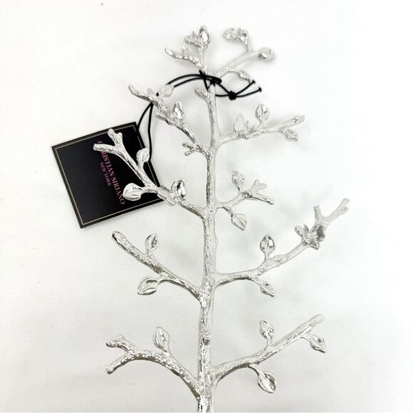 Christian Siriano NY Silver Tone Tray and Tree Jewelry Organizer Stand NEW - Picture 10 of 12